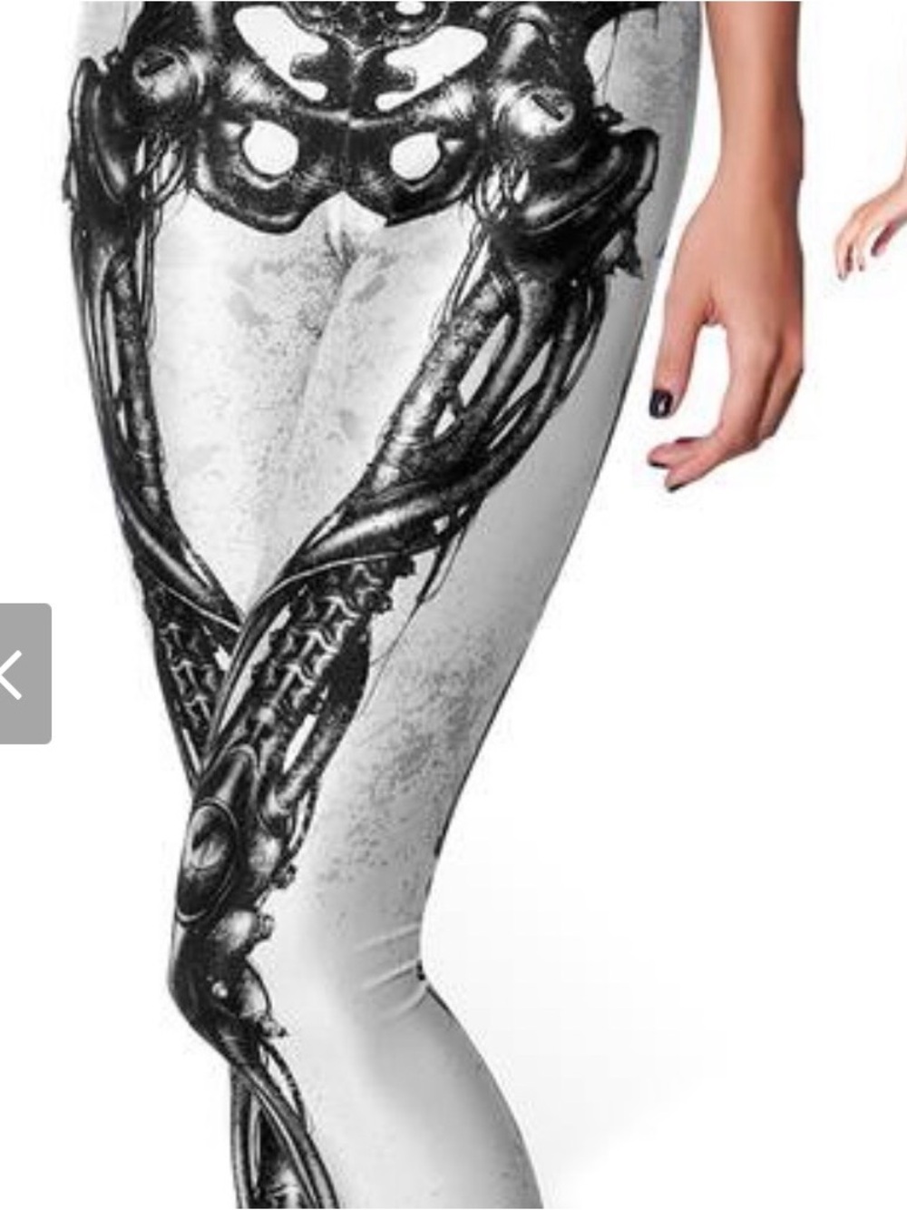 Graphic alien skeleton Print Leggings